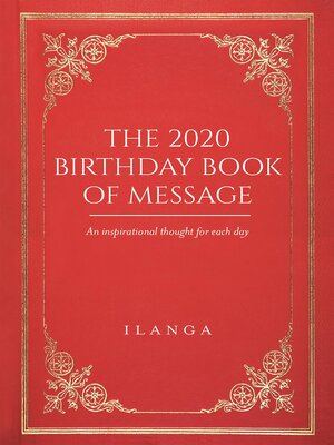 cover image of The 2020 Birthday Book of Message